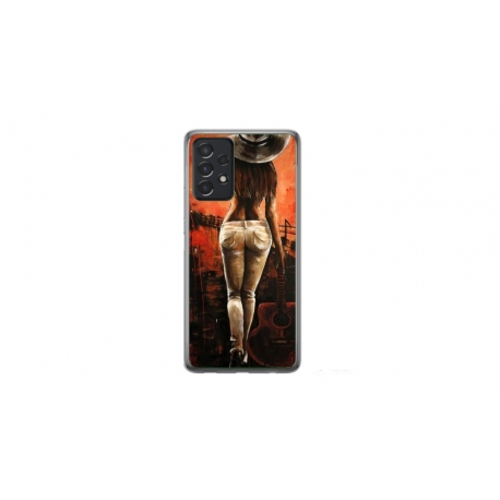 Husa personalizata tip carcasa HQPrint pentru Samsung Galaxy A52, model Sexy Lady, multicolor, S1D1M0113