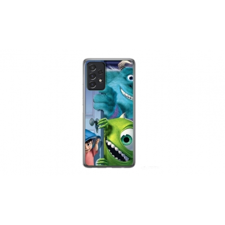 Husa personalizata tip carcasa HQPrint pentru Samsung Galaxy A52, model Monster INC, multicolor, S1D1M0127