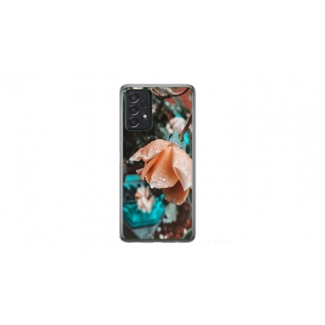 Husa personalizata tip carcasa HQPrint pentru Samsung Galaxy A52, model Flowers 10, multicolor, S1D1M0149