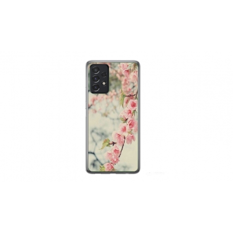 Husa personalizata tip carcasa HQPrint pentru Samsung Galaxy A52, model Flowers 18, multicolor, S1D1M0245