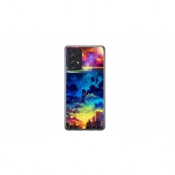 Husa personalizata tip carcasa HQPrint pentru Samsung Galaxy A52, model Abstract City, multicolor, S1D1M0263