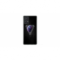 Husa personalizata tip carcasa HQPrint pentru Samsung Galaxy A52, model Triangle Planet, multicolor, S1D1M0278