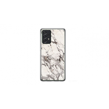 Husa personalizata tip carcasa HQPrint pentru Samsung Galaxy A52, model White Marble, multicolor, S1D1M0325