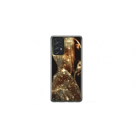Husa personalizata tip carcasa HQPrint pentru Samsung Galaxy A52, model Golden Girl, multicolor, S1D1M0350