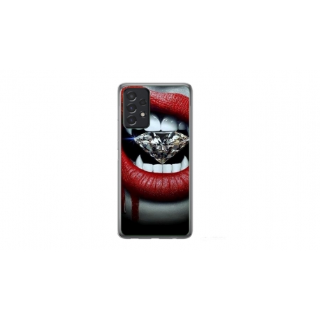Husa personalizata tip carcasa HQPrint pentru Samsung Galaxy A52, model Diamond Vampire, multicolor, S1D1M0370