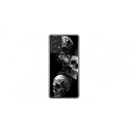 Husa personalizata tip carcasa HQPrint pentru Samsung Galaxy A72, model Skulls, multicolor, S1D1M0032