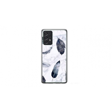 Husa personalizata tip carcasa HQPrint pentru Samsung Galaxy A72, model Leaf Design 2, multicolor, S1D1M0071