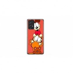 Husa personalizata tip carcasa HQPrint pentru Samsung Galaxy A72, model Garfield, multicolor, S1D1M0085