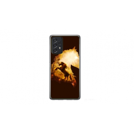 Husa personalizata tip carcasa HQPrint pentru Samsung Galaxy A72, model Horse 1, multicolor, S1D1M0098