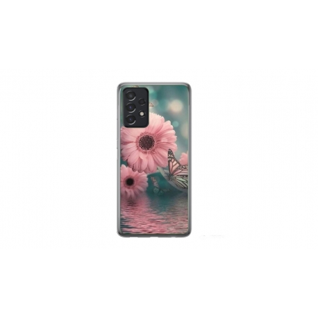 Husa personalizata tip carcasa HQPrint pentru Samsung Galaxy A72, model Flowers 7, multicolor, S1D1M0140