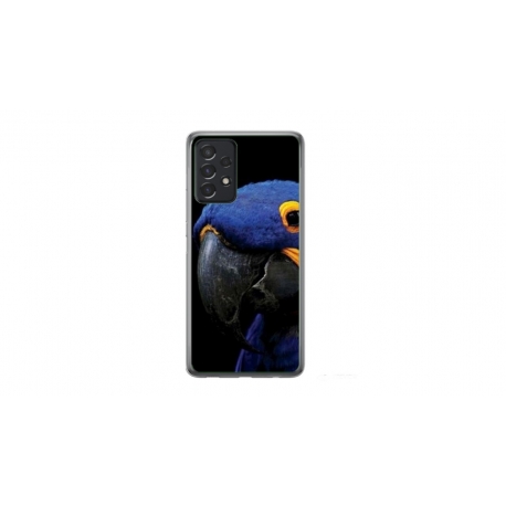 Husa personalizata tip carcasa HQPrint pentru Samsung Galaxy A72, model Blue Parrot, multicolor, S1D1M0145