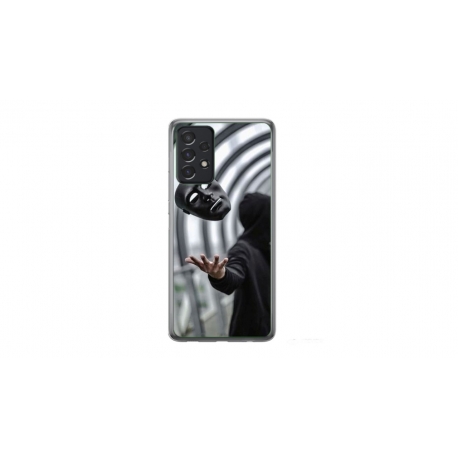Husa personalizata tip carcasa HQPrint pentru Samsung Galaxy A72, model Mask, multicolor, S1D1M0199