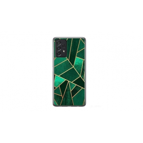 Husa personalizata tip carcasa HQPrint pentru Samsung Galaxy A72, model Emerald, multicolor, S1D1M0287
