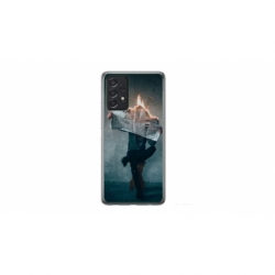 Husa personalizata tip carcasa HQPrint pentru Samsung Galaxy A72, model Burn the News, multicolor, S1D1M0345