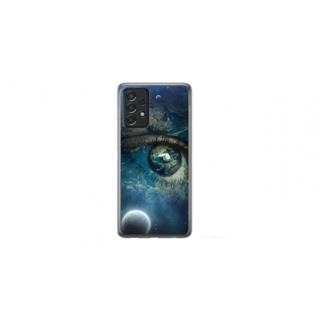 Husa personalizata tip carcasa HQPrint pentru Samsung Galaxy A72, model Abstract 3, multicolor, S1D1M0362