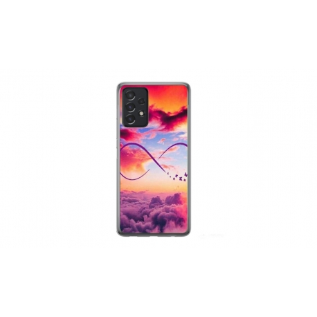 Husa personalizata tip carcasa HQPrint pentru Samsung Galaxy A72, model Bright Infinity, multicolor, S1D1M0377