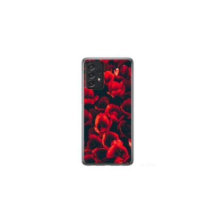 Husa personalizata tip carcasa HQPrint pentru Samsung Galaxy A72, model Flowers 24, multicolor, S1D1M0386