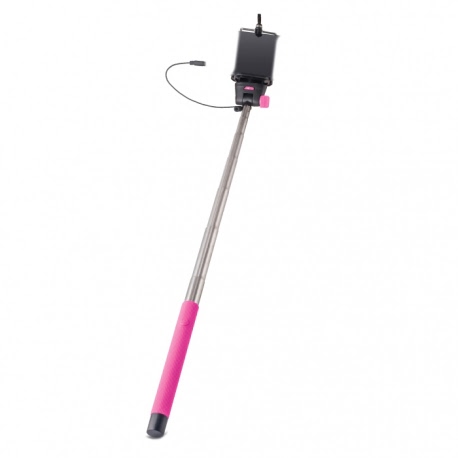 Selfie Stick Universal cu Cablu (Roz) MP-400 Forever