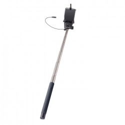 Selfie Stick Universal cu Cablu (Negru) MP-400 Forever