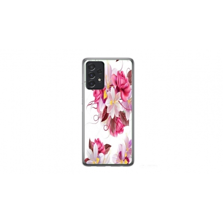 Husa personalizata tip carcasa HQPrint pentru Samsung Galaxy A23, model Flowers 4, multicolor, S1D1M0040