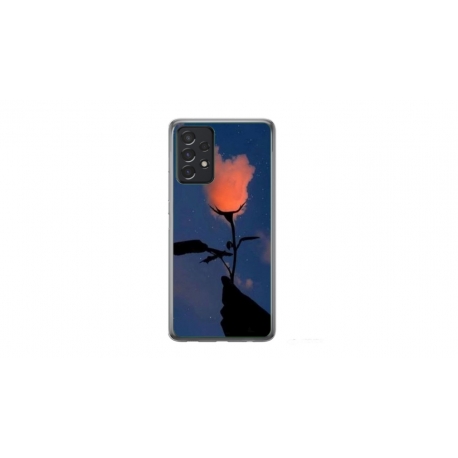 Husa personalizata tip carcasa HQPrint pentru Samsung Galaxy A23, model Sky Flower, multicolor, S1D1M0159