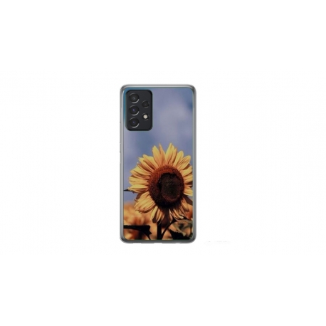 Husa personalizata tip carcasa HQPrint pentru Samsung Galaxy A23, model Sunflower 1, multicolor, S1D1M0193