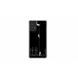 Husa personalizata tip carcasa HQPrint pentru Samsung Galaxy A23, model Climbing to the Moon, multicolor, S1D1M0233