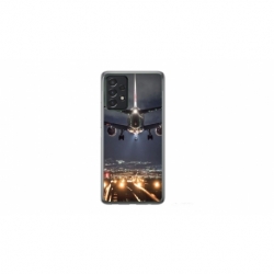 Husa personalizata tip carcasa HQPrint pentru Samsung Galaxy A23, model Airplane Landing, multicolor, S1D1M0266