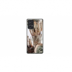 Husa personalizata tip carcasa HQPrint pentru Samsung Galaxy A23, model Brush, multicolor, S1D1M0282