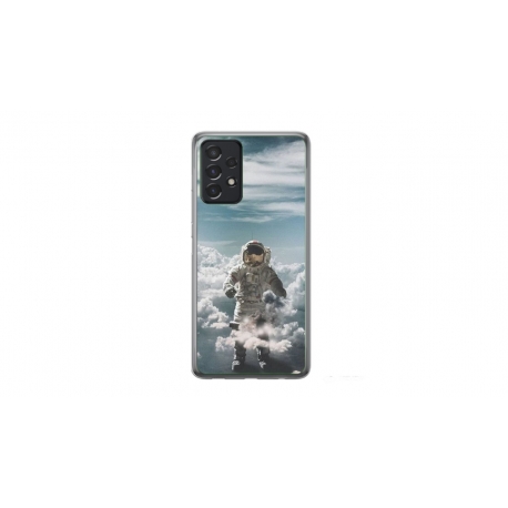 Husa personalizata tip carcasa HQPrint pentru Samsung Galaxy A23, model Astronaut in the Clouds, multicolor, S1D1M0290