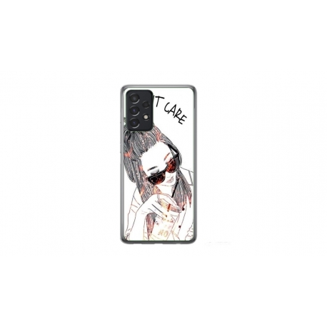 Husa personalizata tip carcasa HQPrint pentru Samsung Galaxy A23, model I dont care, multicolor, S1D1M0320