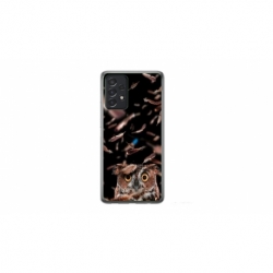 Husa personalizata tip carcasa HQPrint pentru Samsung Galaxy A23, model Owl, multicolor, S1D1M0334