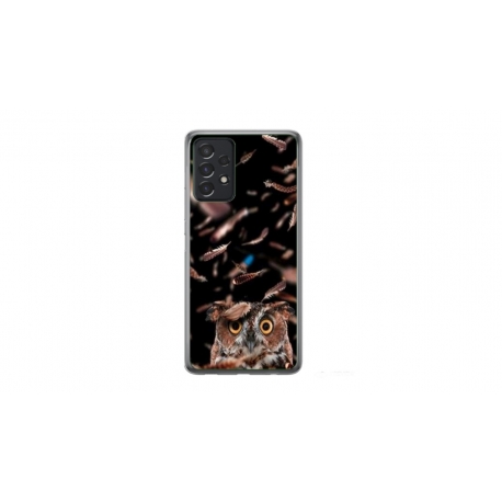 Husa personalizata tip carcasa HQPrint pentru Samsung Galaxy A23, model Owl, multicolor, S1D1M0334