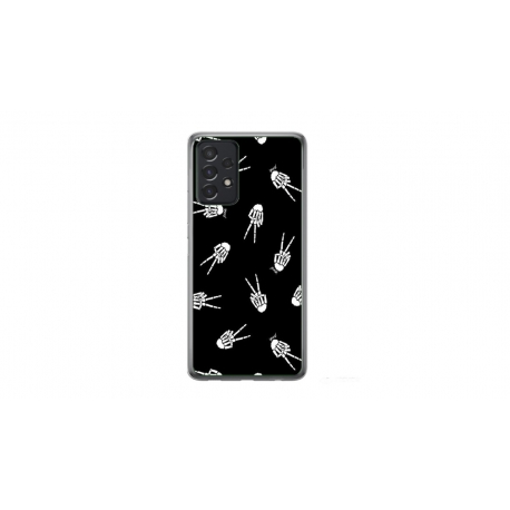 Husa personalizata tip carcasa HQPrint pentru Samsung Galaxy A23, model OK Skelly, multicolor, S1D1M0388