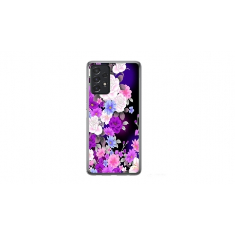 Husa personalizata tip carcasa HQPrint pentru Samsung Galaxy A13, model Flowers 3, multicolor, S1D1M0039