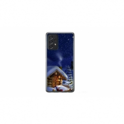 Husa personalizata tip carcasa HQPrint pentru Samsung Galaxy A13, model Christmas Cottage, multicolor, S1D1M0059