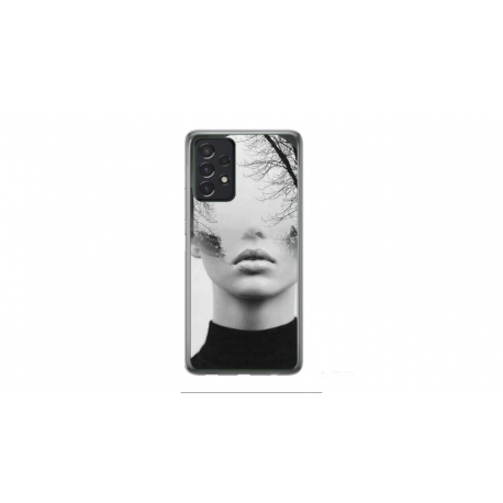Husa personalizata tip carcasa HQPrint pentru Samsung Galaxy A13, model Abstract Lady, multicolor, S1D1M0066