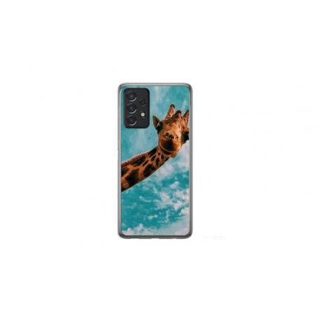 Husa personalizata tip carcasa HQPrint pentru Samsung Galaxy A13, model Giraffe 2, multicolor, S1D1M0096