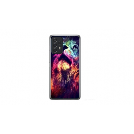 Husa personalizata tip carcasa HQPrint pentru Samsung Galaxy A32, model Celestial Lion, multicolor, S1D1M0002