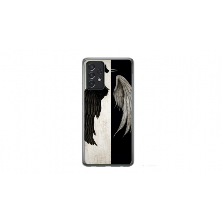 Husa personalizata tip carcasa HQPrint pentru Samsung Galaxy A32, model Angel Wings, multicolor, S1D1M0004