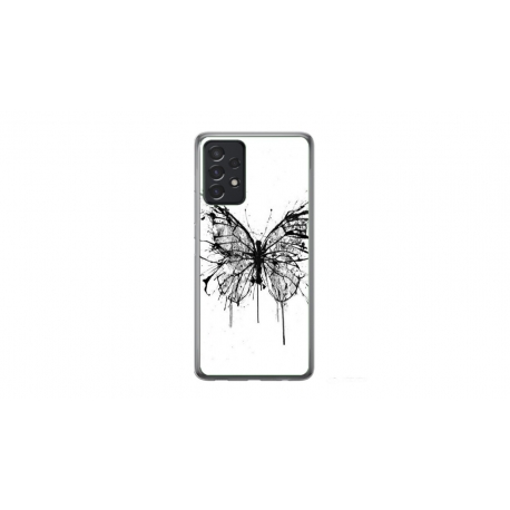 Husa personalizata tip carcasa HQPrint pentru Samsung Galaxy A32, model Butterfly 3, multicolor, S1D1M0030