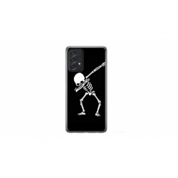 Husa personalizata tip carcasa HQPrint pentru Samsung Galaxy A32, model Dab Skeleton, multicolor, S1D1M0034