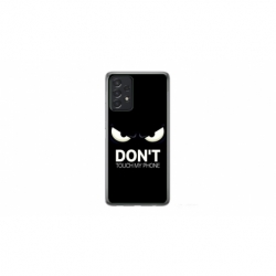 Husa personalizata tip carcasa HQPrint pentru Samsung Galaxy A32, model Dont touch my phone 1, multicolor, S1D1M0035