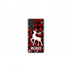 Husa personalizata tip carcasa HQPrint pentru Samsung Galaxy A32, model Merry Christmas Reindeer 2, multicolor, S1D1M0050