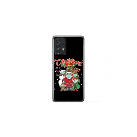 Husa personalizata tip carcasa HQPrint pentru Samsung Galaxy A32, model Covid Christmas, multicolor, S1D1M0054