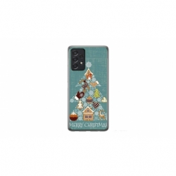 Husa personalizata tip carcasa HQPrint pentru Samsung Galaxy A32, model Merry Christmas 1, multicolor, S1D1M0056