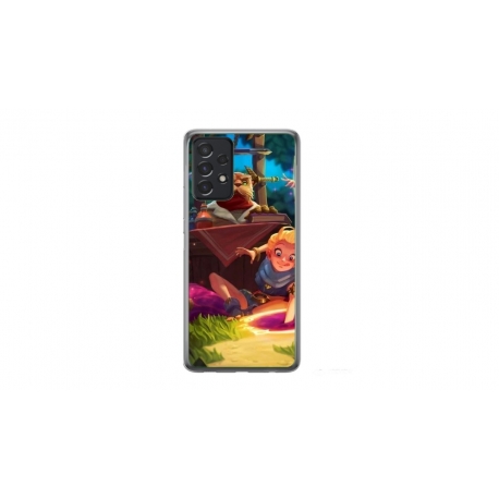 Husa personalizata tip carcasa HQPrint pentru Samsung Galaxy A32, model Tangled, multicolor, S1D1M0150