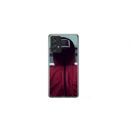 Husa personalizata tip carcasa HQPrint pentru Samsung Galaxy A32, model Squid Game 2, multicolor, S1D1M0174
