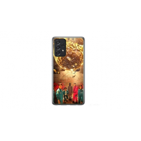 Husa personalizata tip carcasa HQPrint pentru Samsung Galaxy A32, model Squid Game 11, multicolor, S1D1M0183