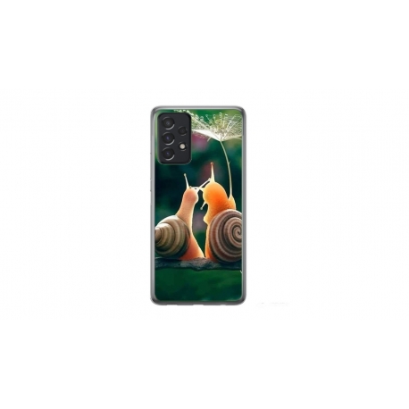 Husa personalizata tip carcasa HQPrint pentru Samsung Galaxy A32, model Snail, multicolor, S1D1M0231